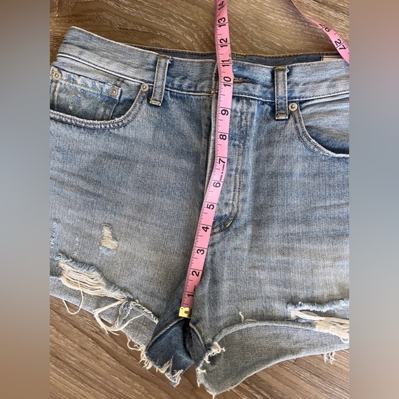 Free People We The Free Denim Blue High Waist Shorts sz 30 - Picture 4 of 9